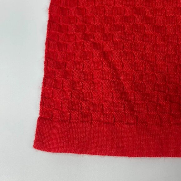 LOUIS VUITTON M75131 Echarpes micro Damier Scarf cotton / Cashmere Red - Picture 3 of 12